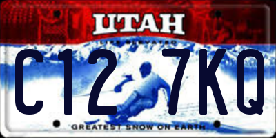 UT license plate C127KQ