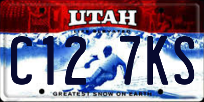 UT license plate C127KS