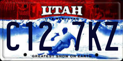 UT license plate C127KZ