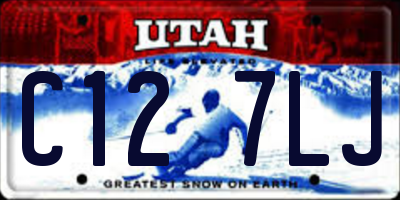 UT license plate C127LJ