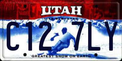 UT license plate C127LY