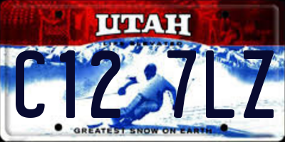 UT license plate C127LZ