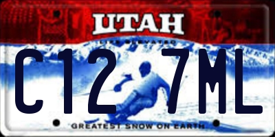UT license plate C127ML