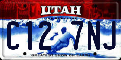 UT license plate C127NJ