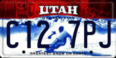UT license plate C127PJ