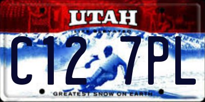 UT license plate C127PL