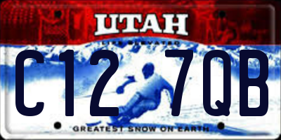 UT license plate C127QB