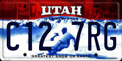 UT license plate C127RG
