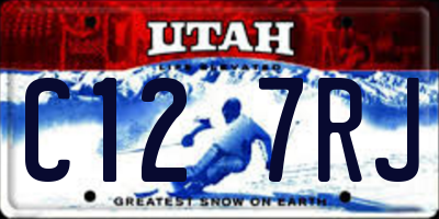 UT license plate C127RJ