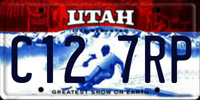 UT license plate C127RP