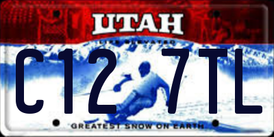 UT license plate C127TL