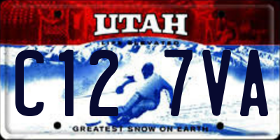 UT license plate C127VA