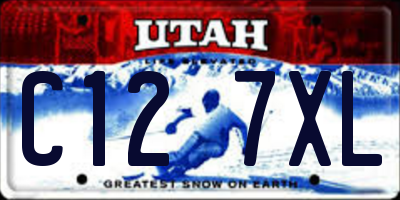 UT license plate C127XL