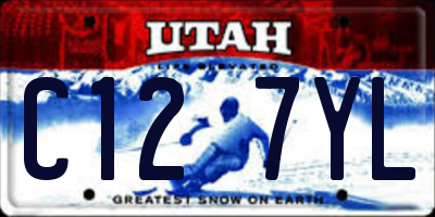 UT license plate C127YL
