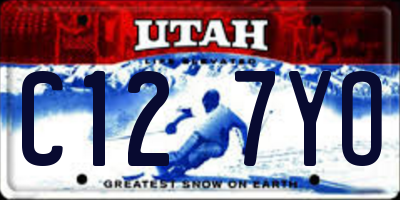 UT license plate C127YO