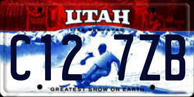 UT license plate C127ZB