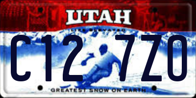 UT license plate C127ZO