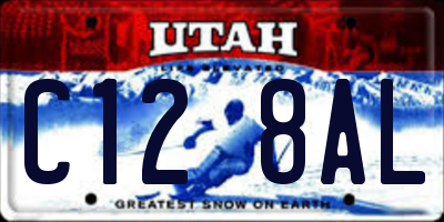UT license plate C128AL