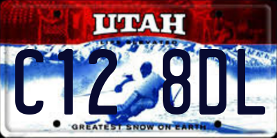 UT license plate C128DL