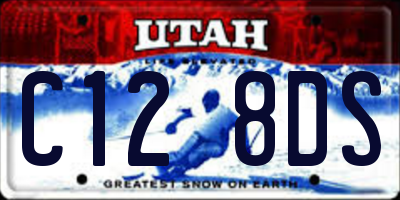 UT license plate C128DS