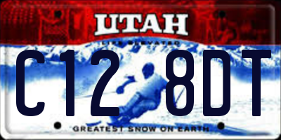 UT license plate C128DT