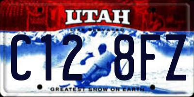 UT license plate C128FZ