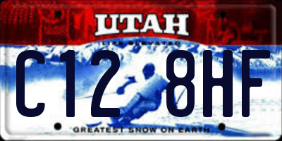 UT license plate C128HF