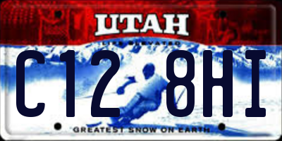 UT license plate C128HI