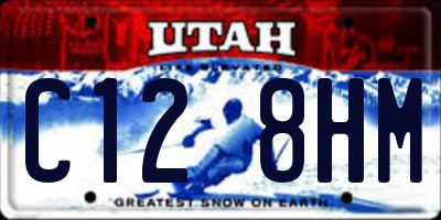 UT license plate C128HM