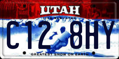 UT license plate C128HY