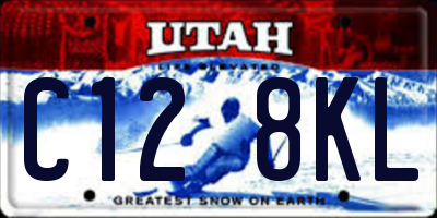 UT license plate C128KL