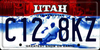 UT license plate C128KZ
