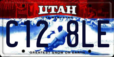 UT license plate C128LE