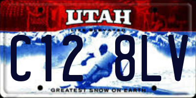 UT license plate C128LV