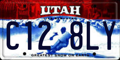 UT license plate C128LY