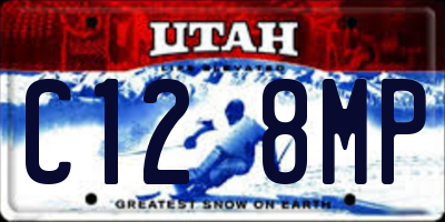 UT license plate C128MP