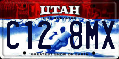 UT license plate C128MX