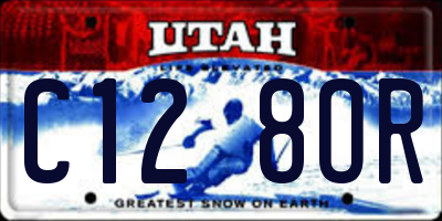 UT license plate C128OR