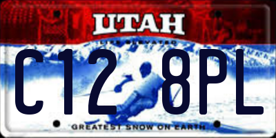 UT license plate C128PL