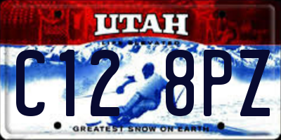 UT license plate C128PZ