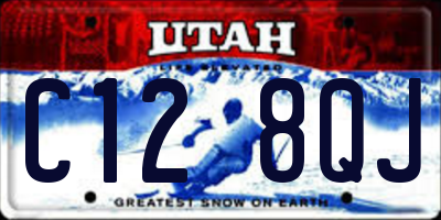 UT license plate C128QJ