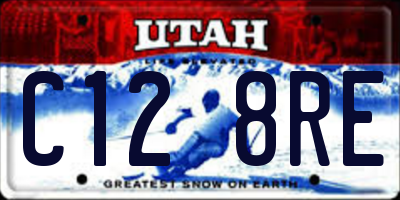 UT license plate C128RE