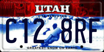 UT license plate C128RF