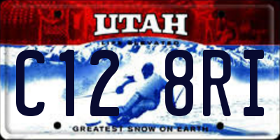 UT license plate C128RI