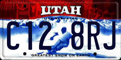 UT license plate C128RJ