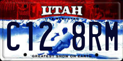 UT license plate C128RM