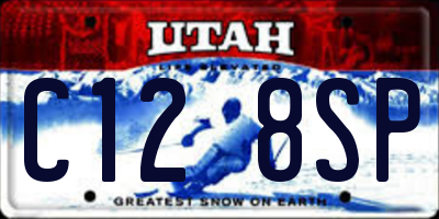 UT license plate C128SP