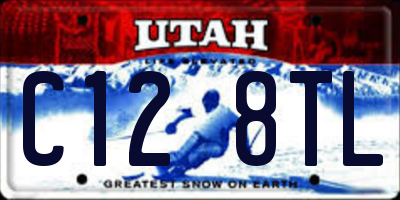 UT license plate C128TL