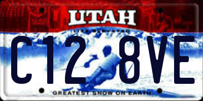 UT license plate C128VE