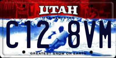 UT license plate C128VM